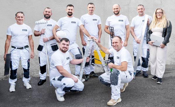Das Malerei und Gipserei Emroski Team